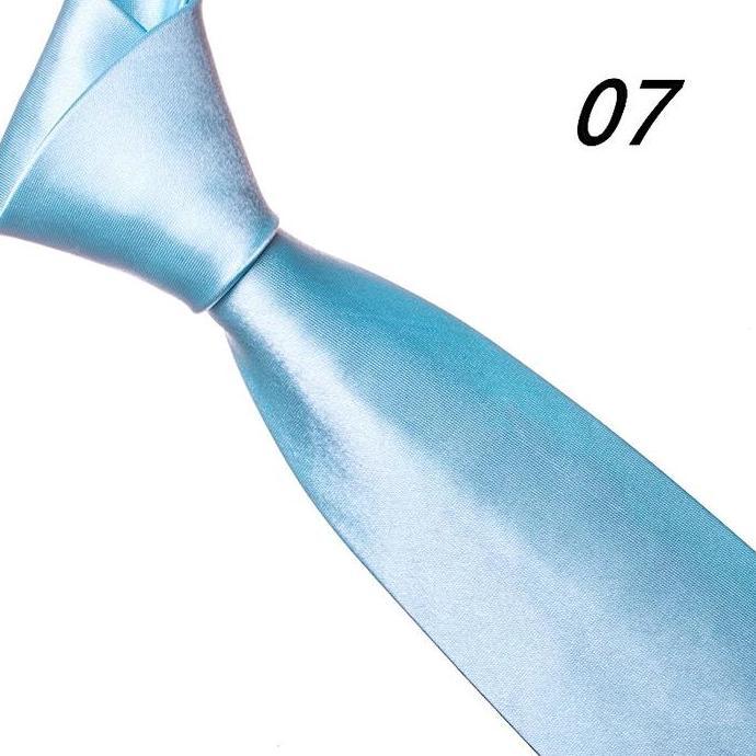 New - Dasi 3Inch Biru Sky Polos Biru City Dasi Biru Muda