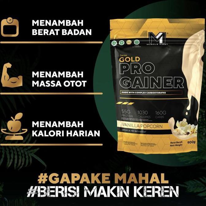 Musclefirst gold pro gainer 2lbs (900gram) m1 gainer 2lb mass gainer / m1 pro gainer 2lb bpom