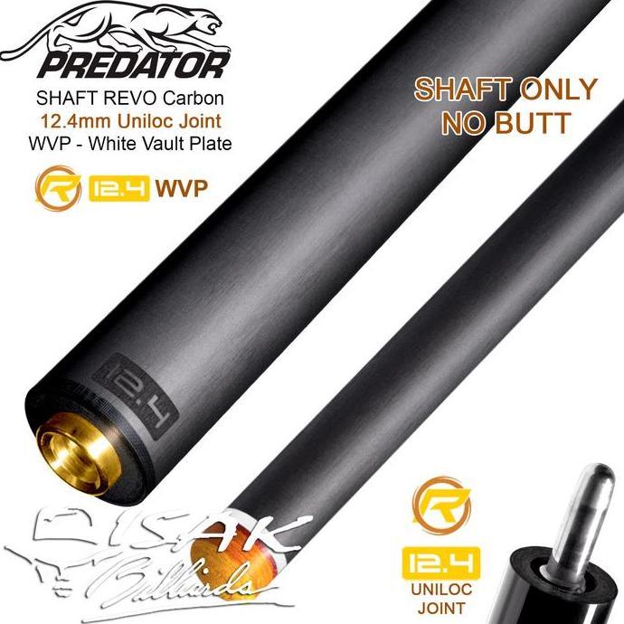Predator Revo 12.4 mm Uniloc Shaft - Carbon Billiard Stick Biliar Stik