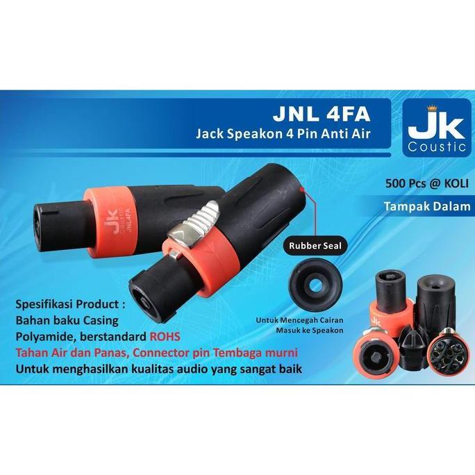 Jack Speakon Anti Air 4 Pin Jk Coustic JNL 4FA Conektor Speakon