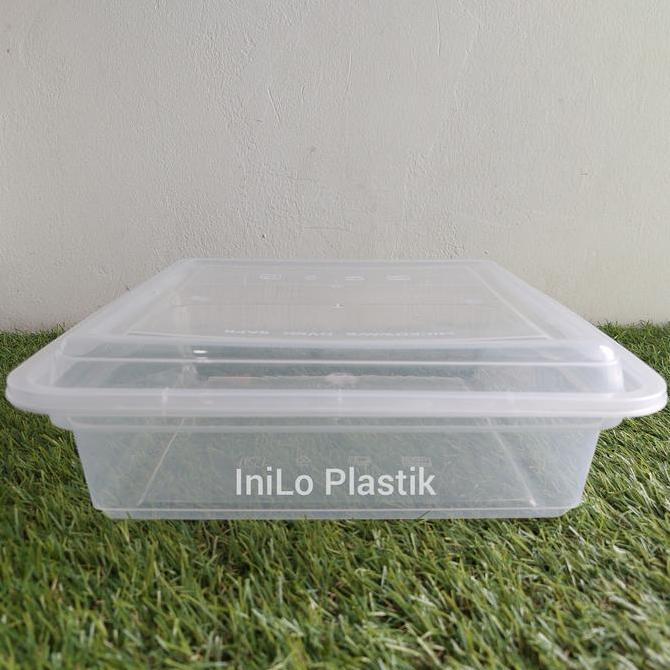 Thinwall DM 2500ml SQ / Kotak Makan 2500 ml Square - isi 25 pcs