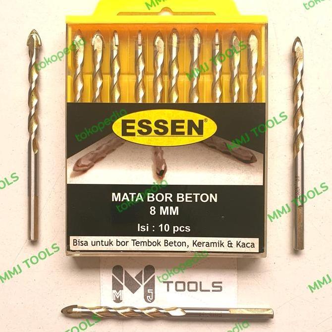 Pwt - Mata Bor Beton/Keramik/Kaca Essen 8Mm - Essen Mata Bor Serbaguna