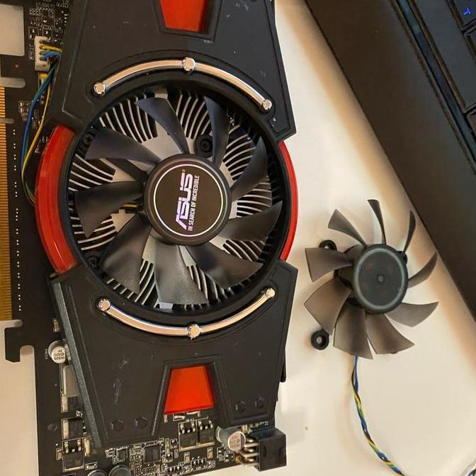 FAN KIPAS ASUS GTX 750TI 560 550TI HD7850 7770 8600 9800G 75MM 4PIN DISKON