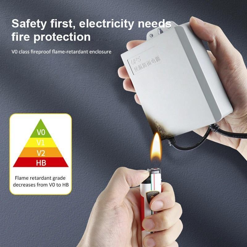 Wowdeal Ups 5400Mah Ups Mini 12V Untuk Wifi Ups Mini 12 Volt Ups Wifi Ups Cctv Ups Dc Mini Ups 12V1.