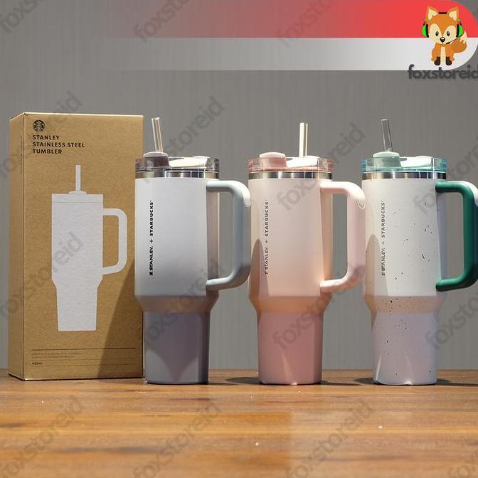 STARBUCKS x STANLEY Korea Limited Edition Tumblr 40oz - Gradient Green Pink Grey