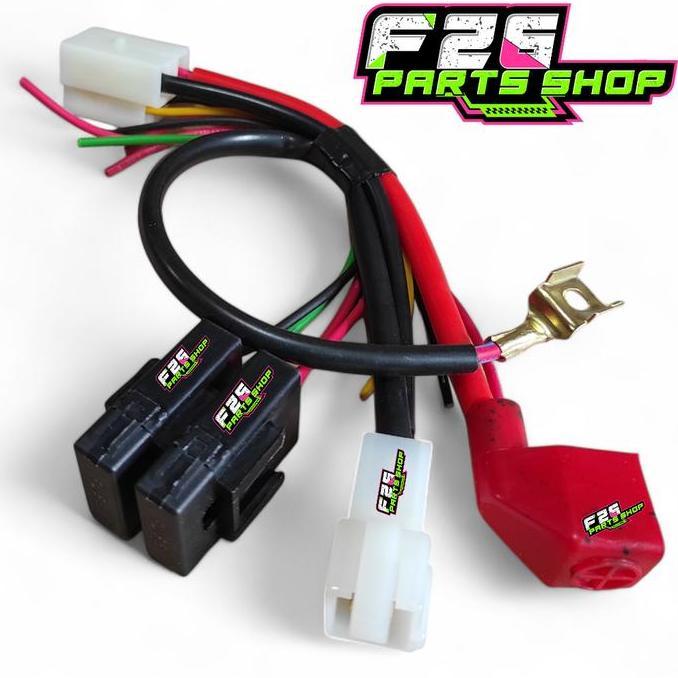 Kabel Aki Komplit Beat Karbu Kabel Accu Set Positif Negatif Soket Bendik Rumah Sikring Kabel Accu Se