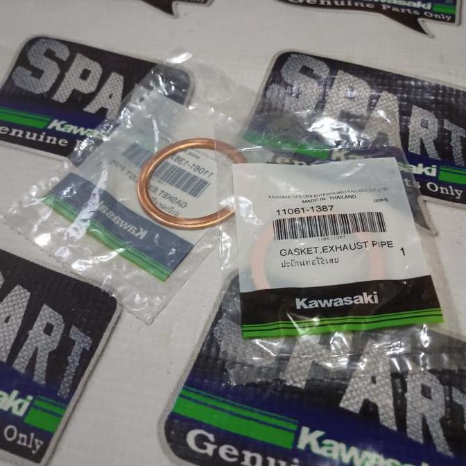 Promo Paking gasket perpak knalpot KLX 250 D-Tracker 250 Original Kawasaki Diskon