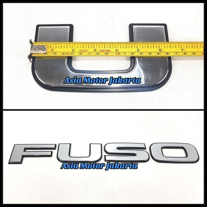 DISKON MARK - EMBLEM FUSO CHROME BESAR - TRUCK MITSUBISHI FUSO SUPERGREAT 