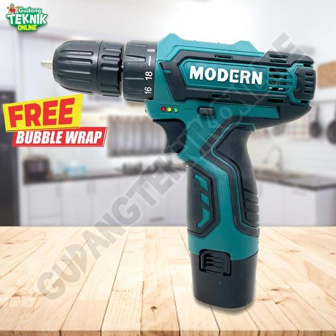 ARURU Modern M-12v / Mesin Bor Baterai Modern M12 V / Cordless Drill Modern