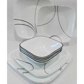 CORELLE PIRING GELAS MANGKUK - CORELLE SQUARE LIGHTWEIGHT VITRELLE