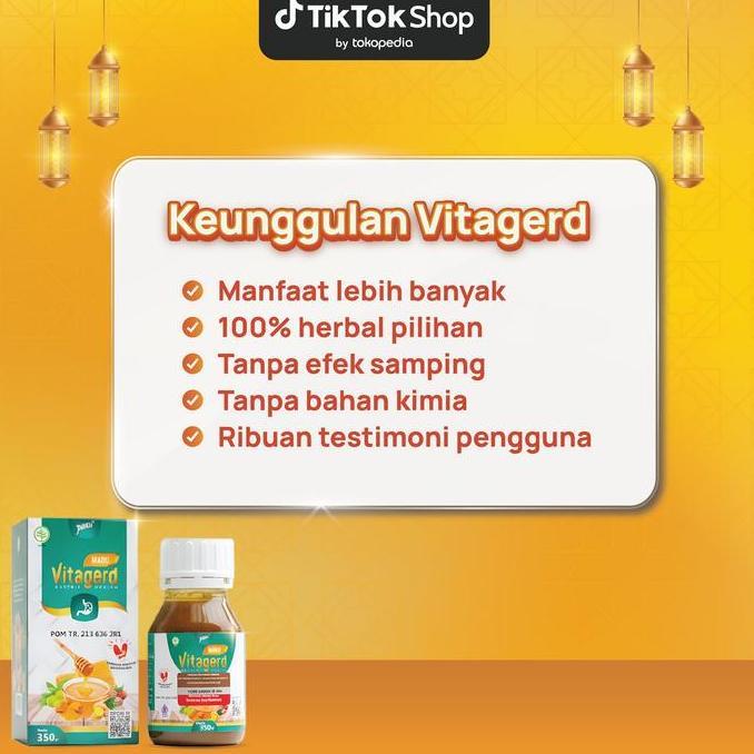 Donne- 2 Botol Madu Vitagerd - Solusi Masalah Pencernaan Asam Lambung, Gerd, Mual, Muntah Dan Anxiet