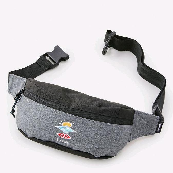 Virlokina- Tas Pinggang Ripcurl Waistbag Small Icon Grey Original Terbaru 