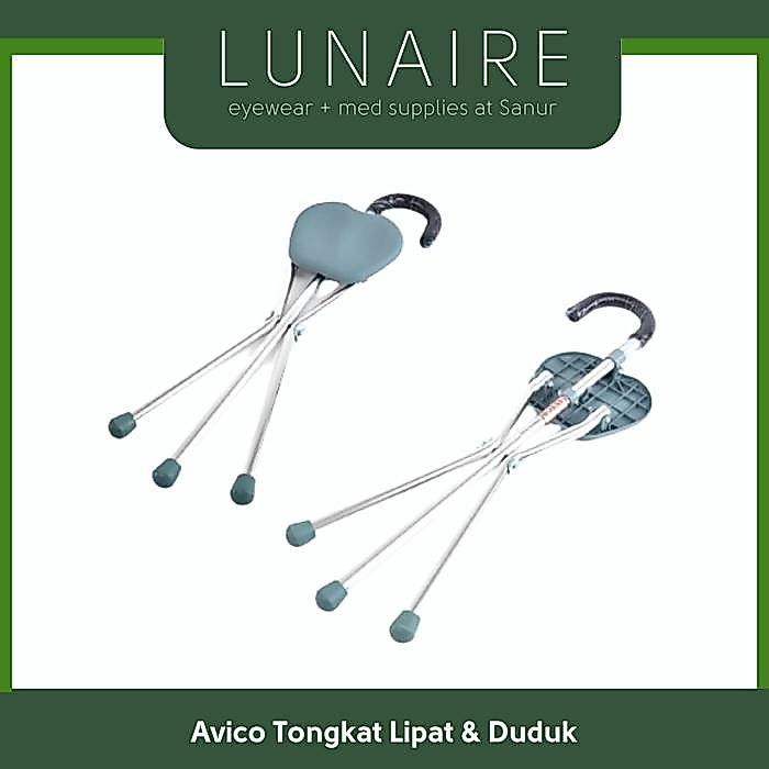 Tongkat Duduk Lipat Merk Avico F-0055 Tongkat Kursi Lipat Avico