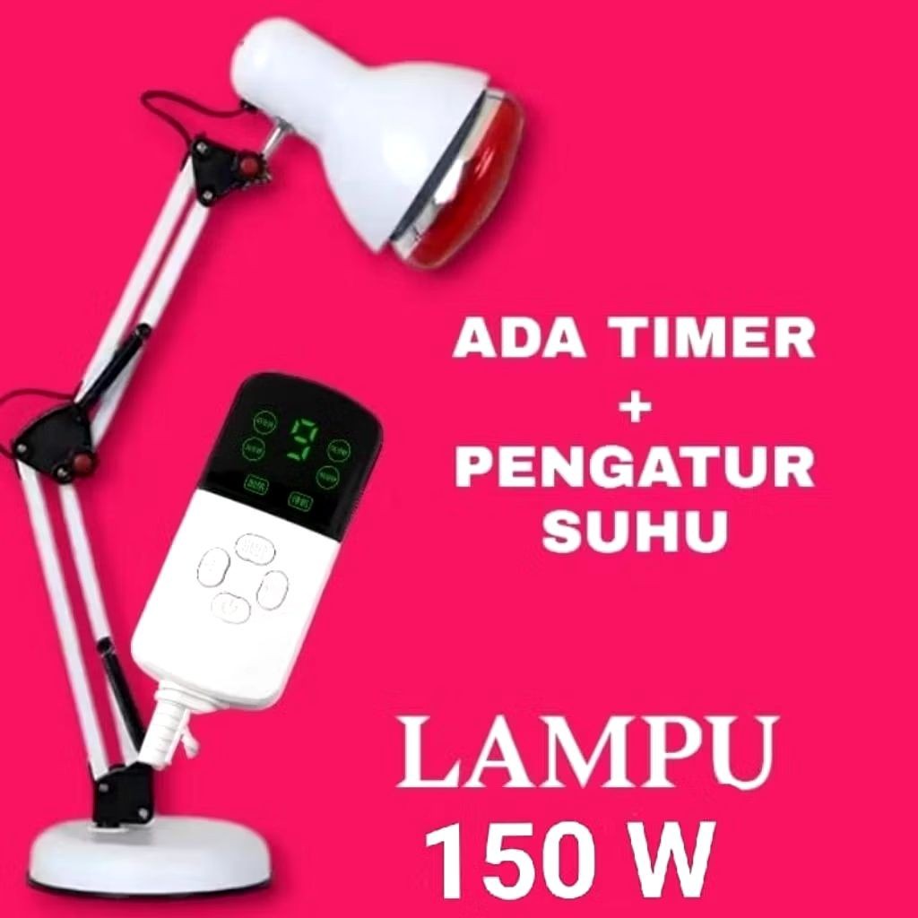 SET ALAT FISIOTERAPI LAMPU INFRARED STANDING PENGATUR SUHU + TIMER