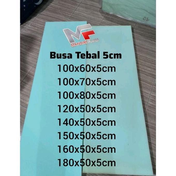 Busa Lembaran Serbaguna Density 23 Tebal 5cm Busa Lesehan Alas Kursi Jati Alas sofa Busa Serbaguna