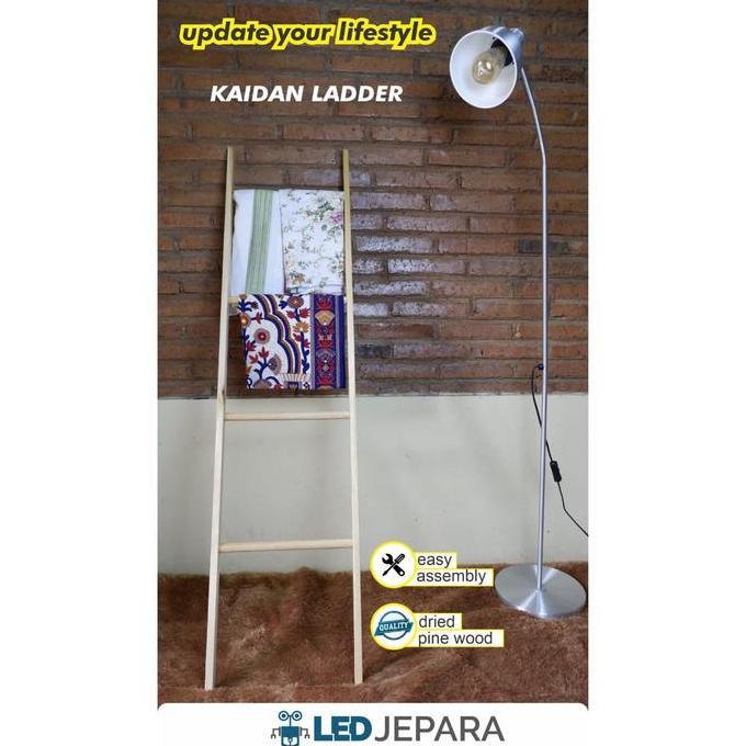 Ladder Hanger Rak Tangga Kayu Ladder Kayu Stand Hanger Handuk Sajadah