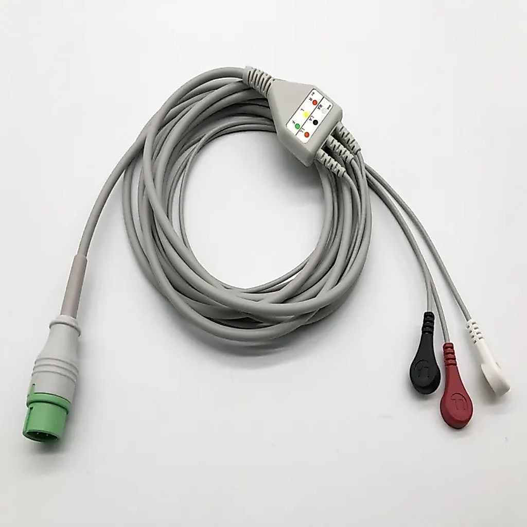 Kabel Ecg Meditech England, Kabel ekg Pasien Monitor Meditech England 3 lead