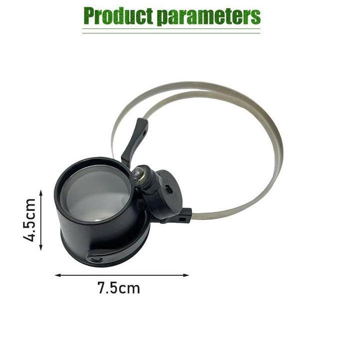MONOXOM Kaca Pembesar 15x Head Loupe Magnifier Servis Jam Tangan
