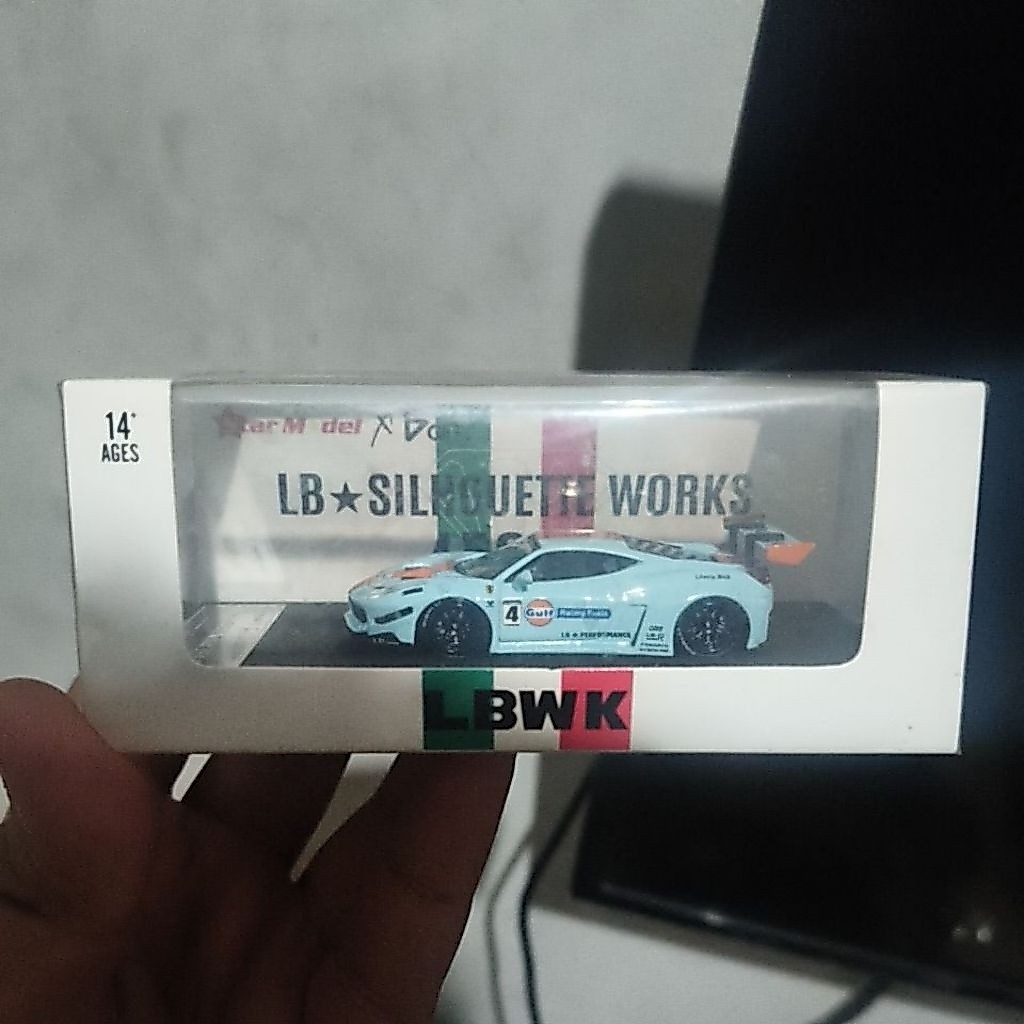Star Model Ferrari 458 LBWK Gulf Biru