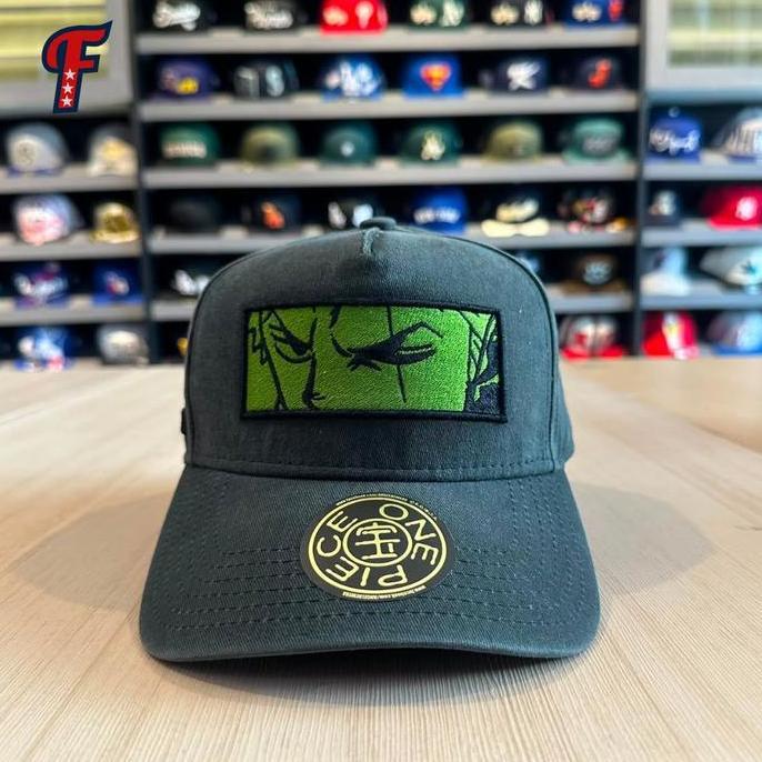 Topi New Era Angel x One Piece Zoro Green Dad Cap Hat Original HSS