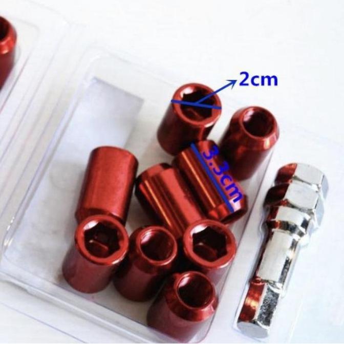 FOWERLEB Baut Variasi Roda Mobil Aksesoris Baut Roda Lugnut 1.5mm