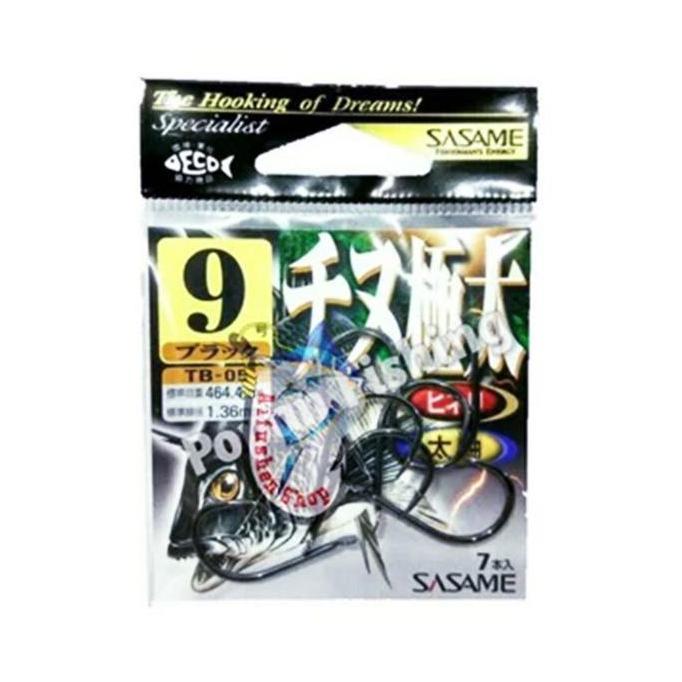 SASAME Chinu TB-05 Carbon Hook Kail Pancing Tajam Kuat Made in Japan