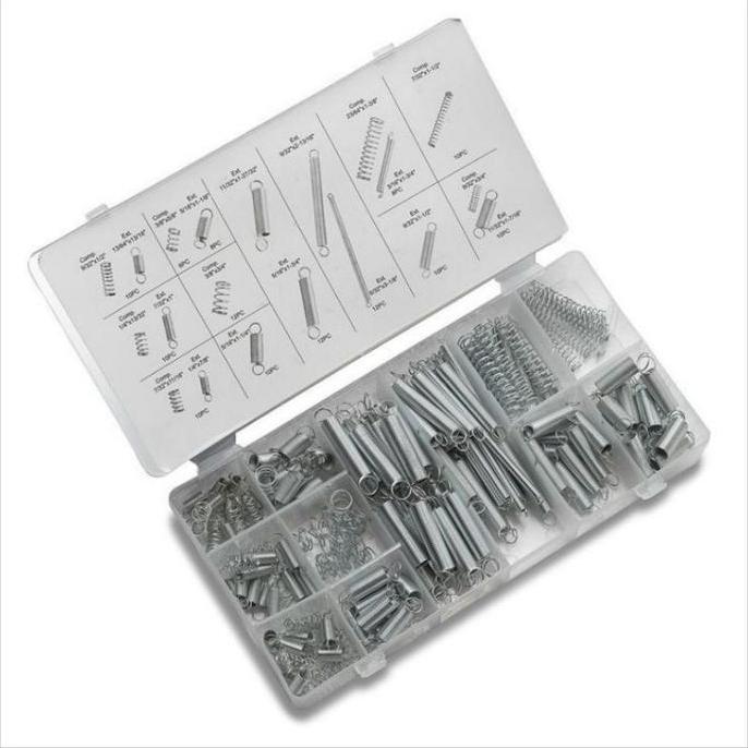 DAX 200pcs Per Pegas Tekan Tarik Dan Tekan Per Spring Tekan Elastis Panjang Open Coil Spring Compres