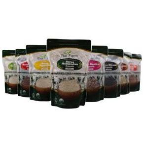 Made- Eka Farm Beras Benku 1Kg - Beras Organik - Beras Merah Mix