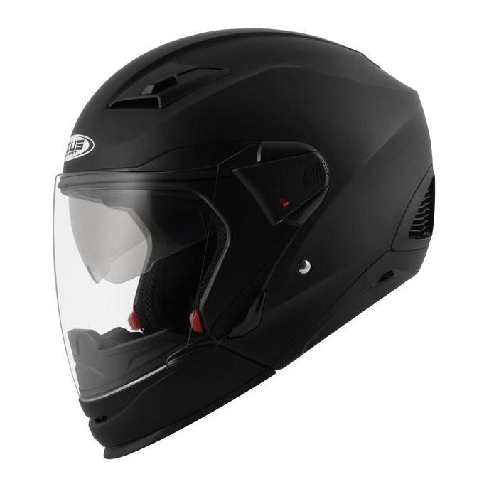Helmet- Zeus 611C Matt Black Modular Helmet