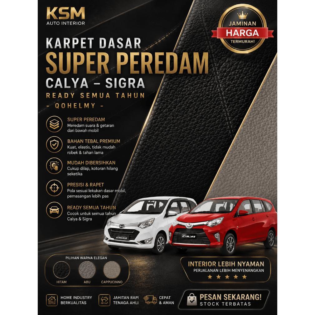 KARPET DASAR MOBIL CALYA / SIGRA - PEREDAM