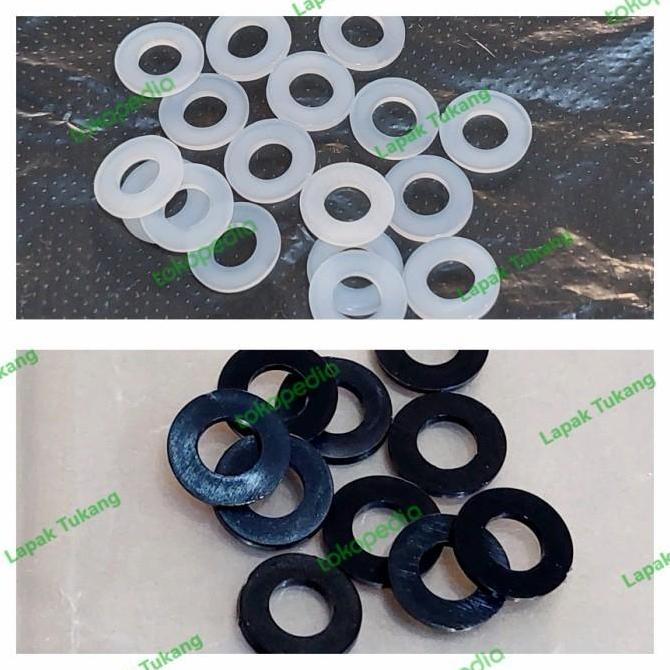 UPCJAKTIM99 - 100PCS RING NYLON M6X12X1.5 RING PLAT PLASTIK M6 RING NILON M 6