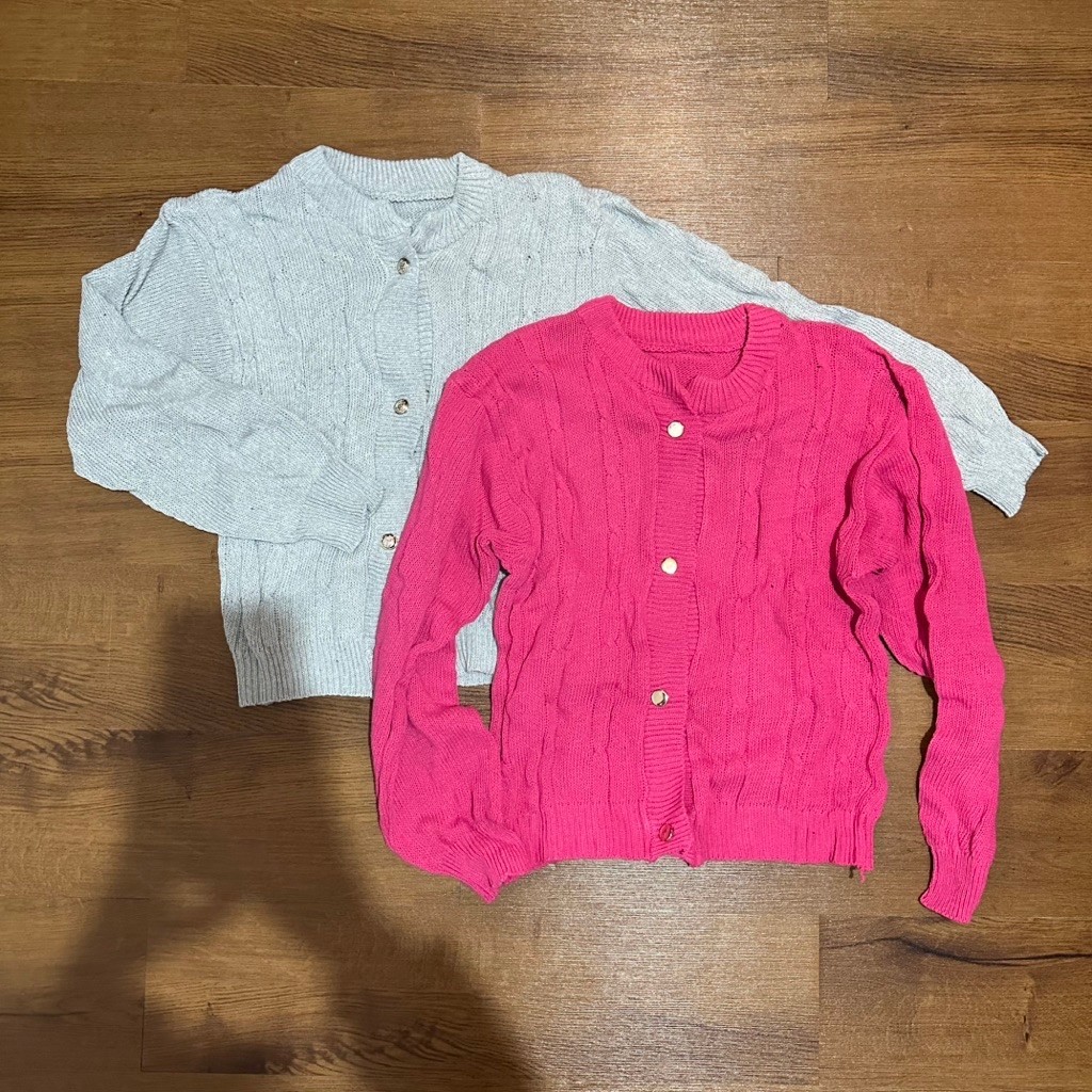 Cable Knit Cardigan Rajut Preloved