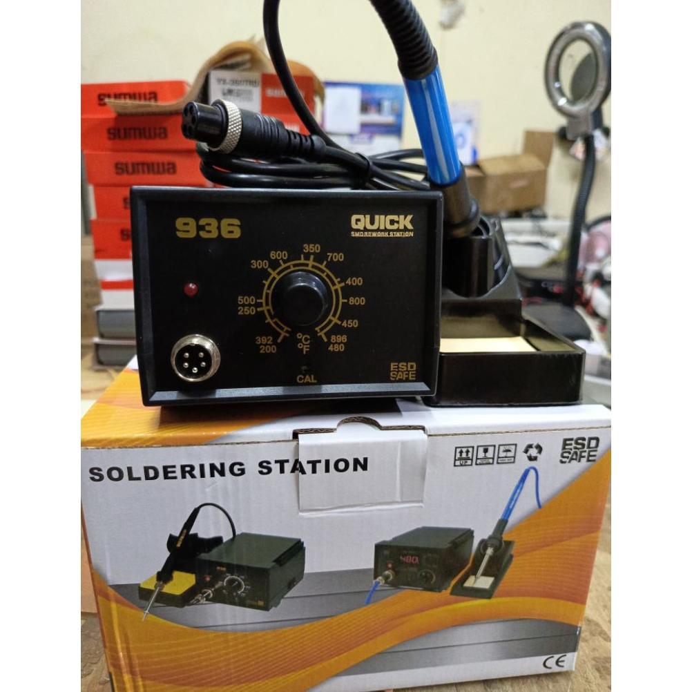 Solder Station Quick 936A/Solder Listrik 60W/Soldering Kit Quick 936