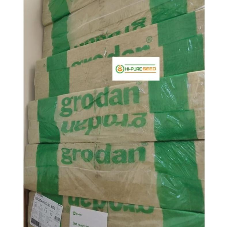 ROCKWOOL MEDIA TANAM HIDROPONIK 1 BAL BALL BALE ISI 12 SLAB MERK GRODAN New