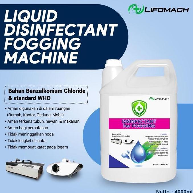 Cairan Disinfectant Fogging / Cairan Fogging Disinfectant / Disenfektan 4Lt (Ojol)