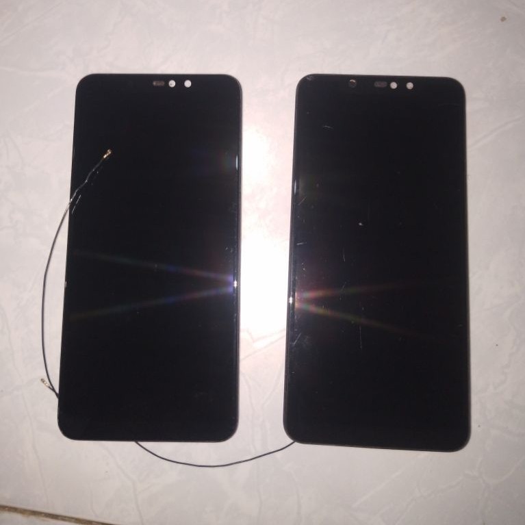 lcd redmi note 6 pro copotan minus tompel sedikit