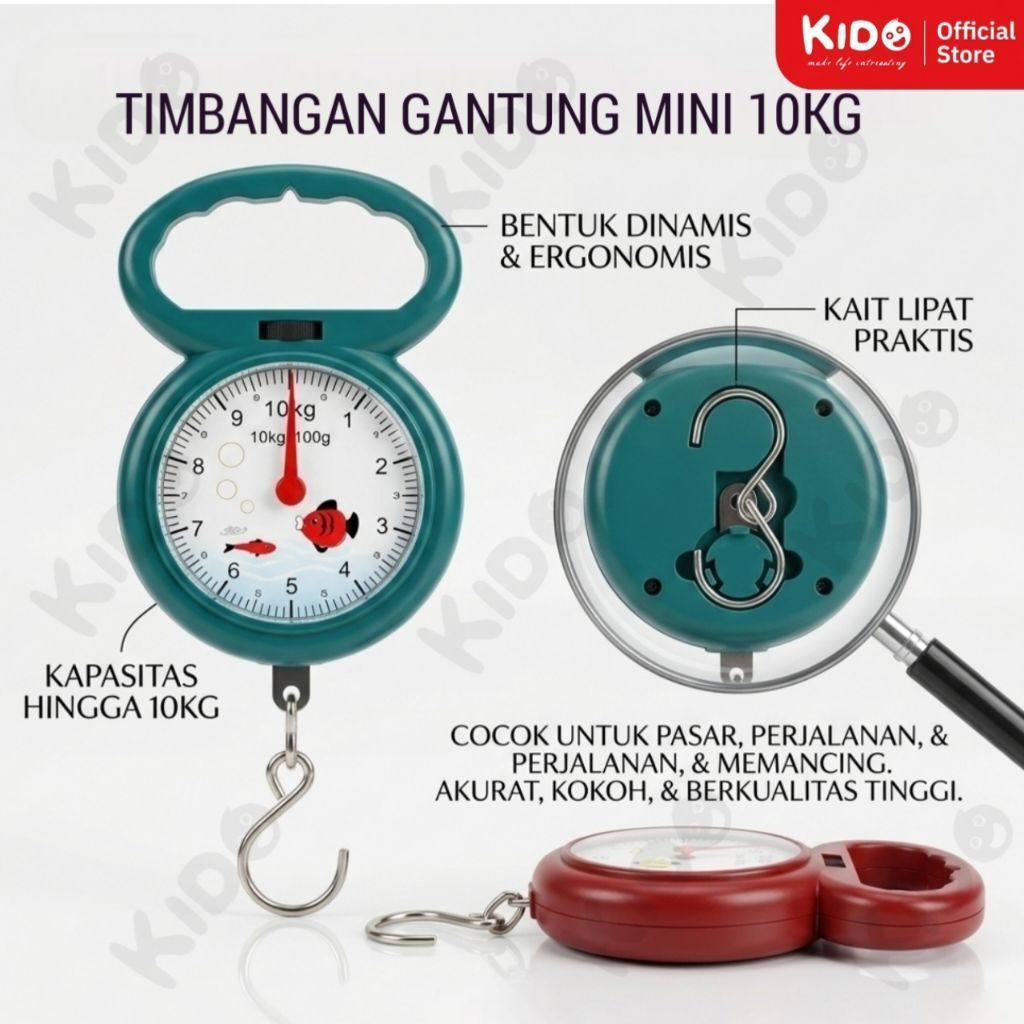 KIDO Timbangan Gantung Murah 10 Kg FS-812