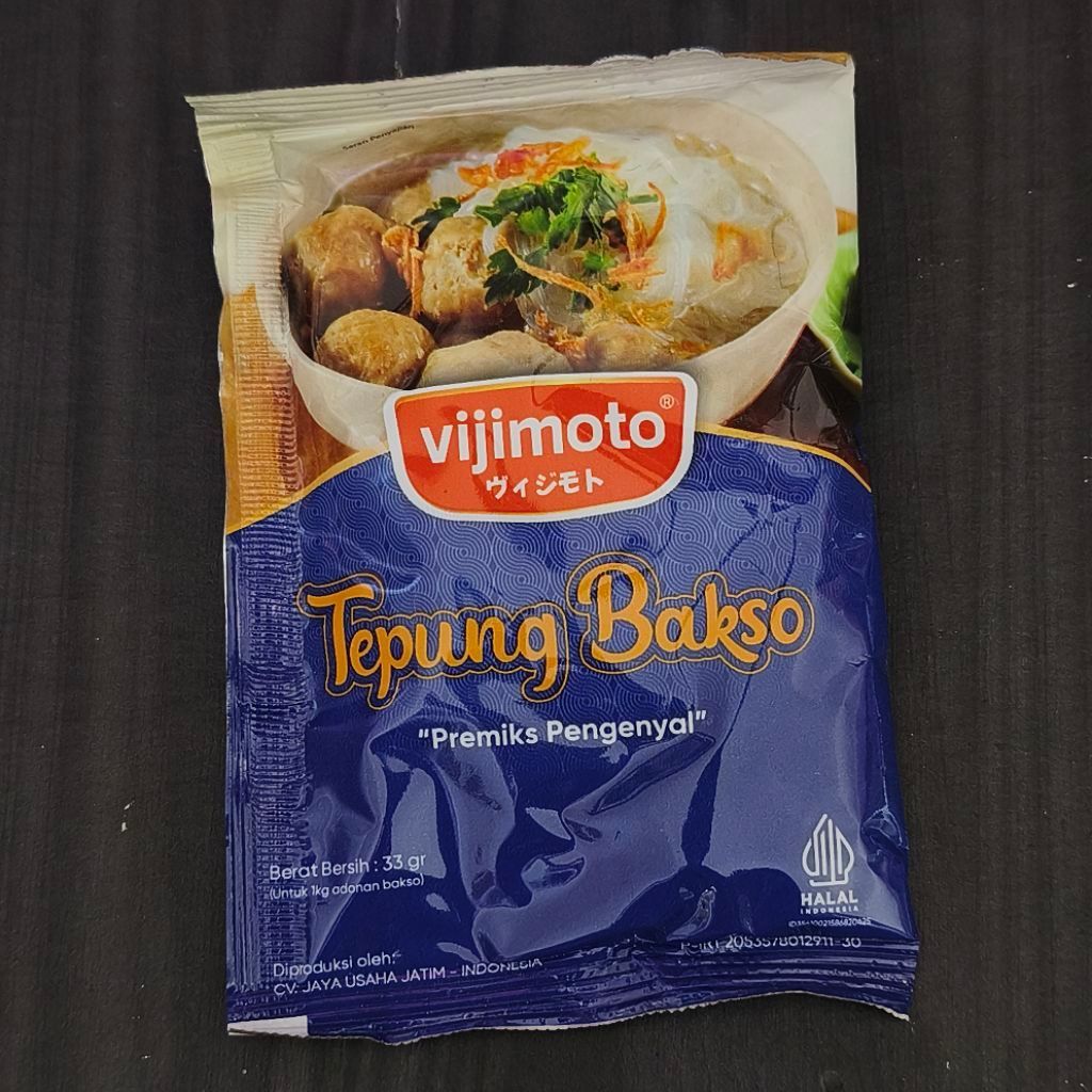 VIJIMOTO TEPUNG BAKSO PREMIKS PENGENYAL 33GR / VIJIMOTO PREMIKS PENGENYAL BAKSO