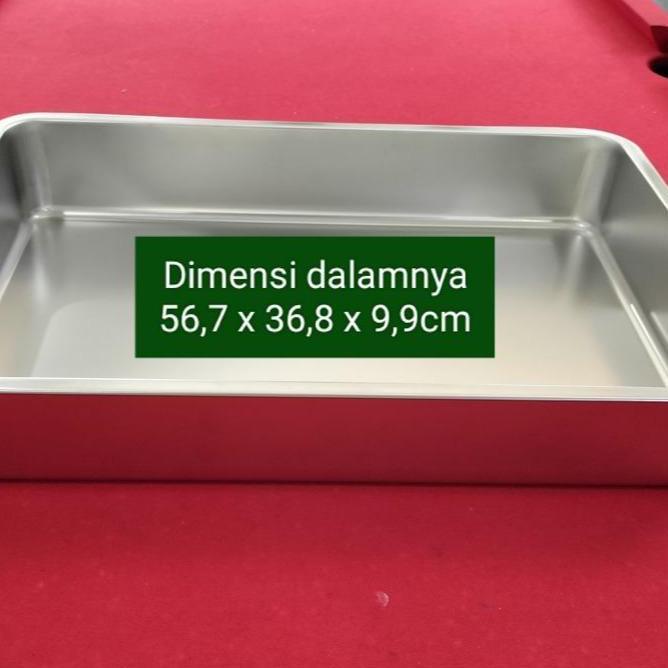 HARGA DISC - Wajan Kotak Stainless Ukuran 60 x 40 x 10cm