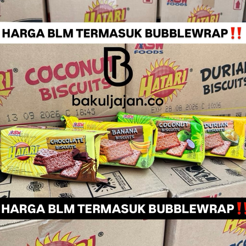 Biskuit Hatari 90 Gr 1 Dus Karton Isi 40