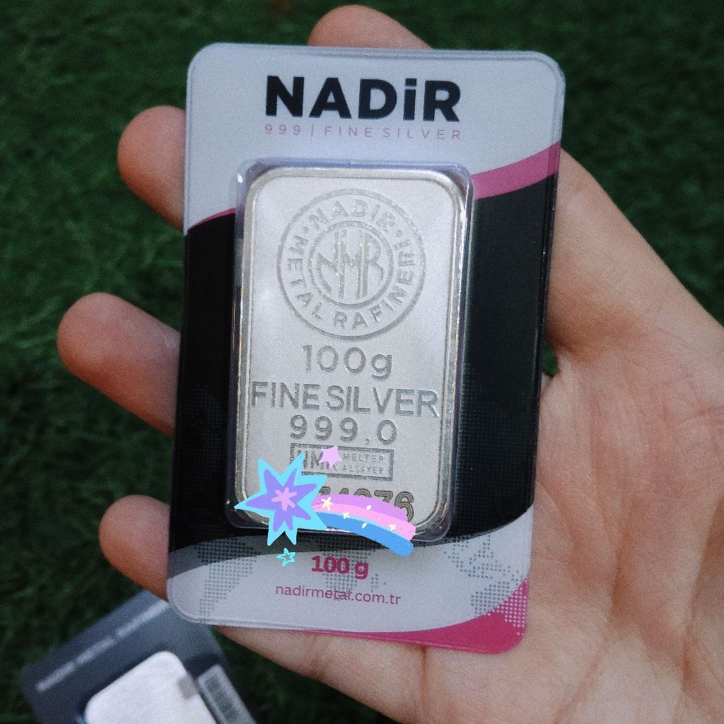 Nadir Silver batangan Perak Nadir bullion asli Turki original 100%, harga terbaik