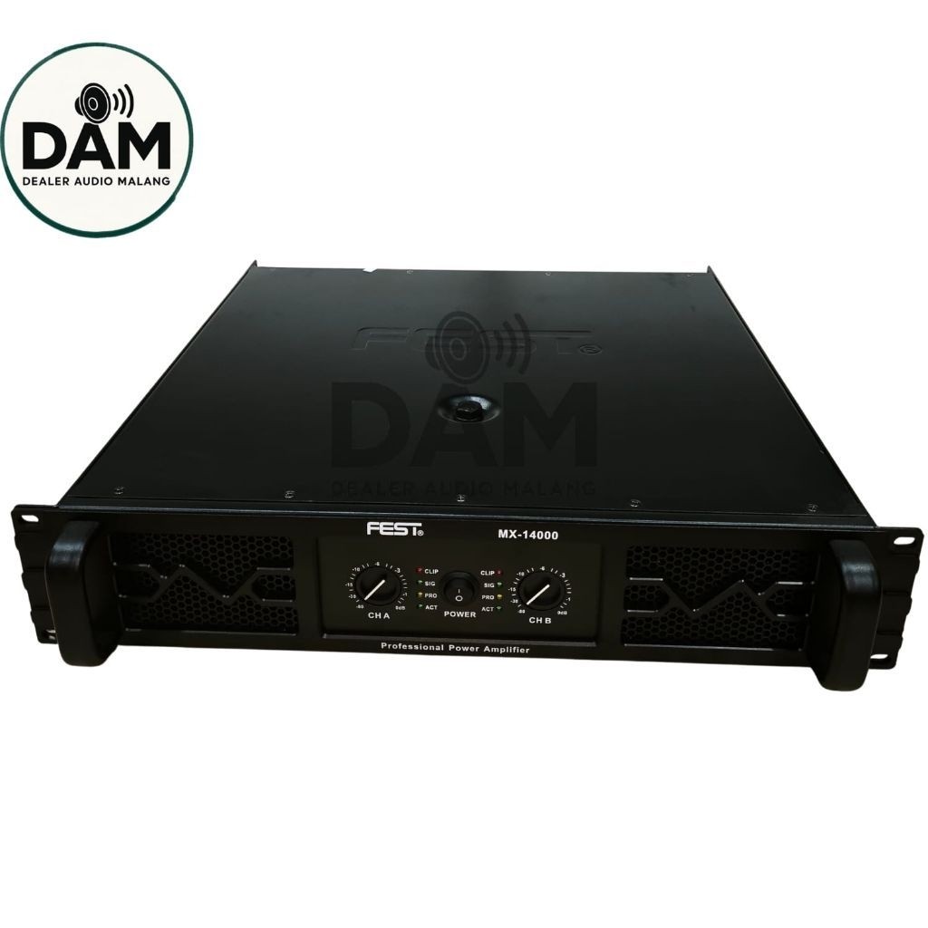Power Amplifier FEST MX - 14000 Original Class H 2 Channel 1400 Watt