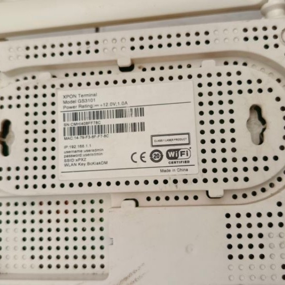 modem wifi Xpon Model GS3101