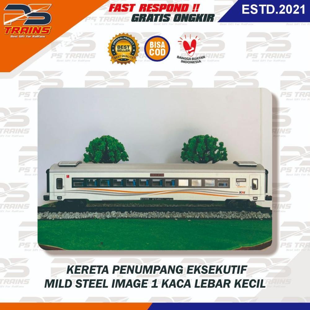 [NEW] ( GERBONG ) MAINAN KERETA API INDONESIA GERBONG EKSEKUTIF MILD STEEL 1