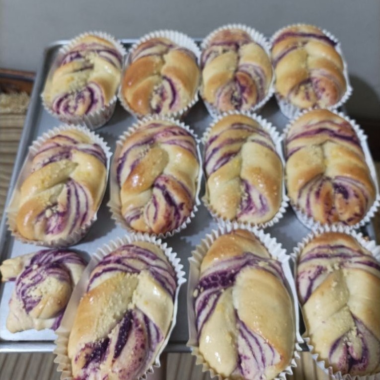 Roti ubi ungu/ubi kuning manis