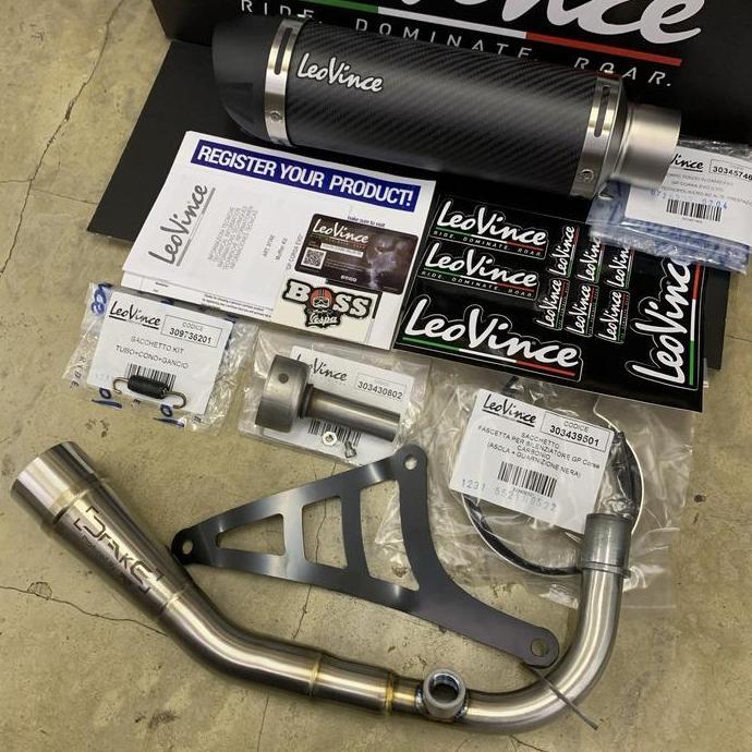 Knalpot Leovince GP Corsa Evo Carbon Vespa et