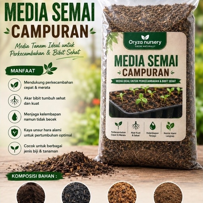 MEDIA SEMAI CAMPURAN 500 gram