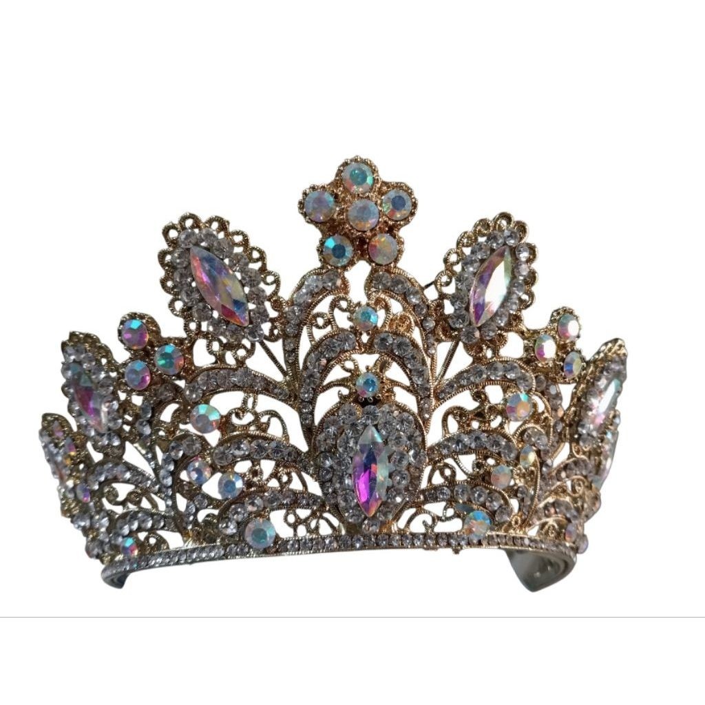 crown mahkota weding dasar gold mahkota besar