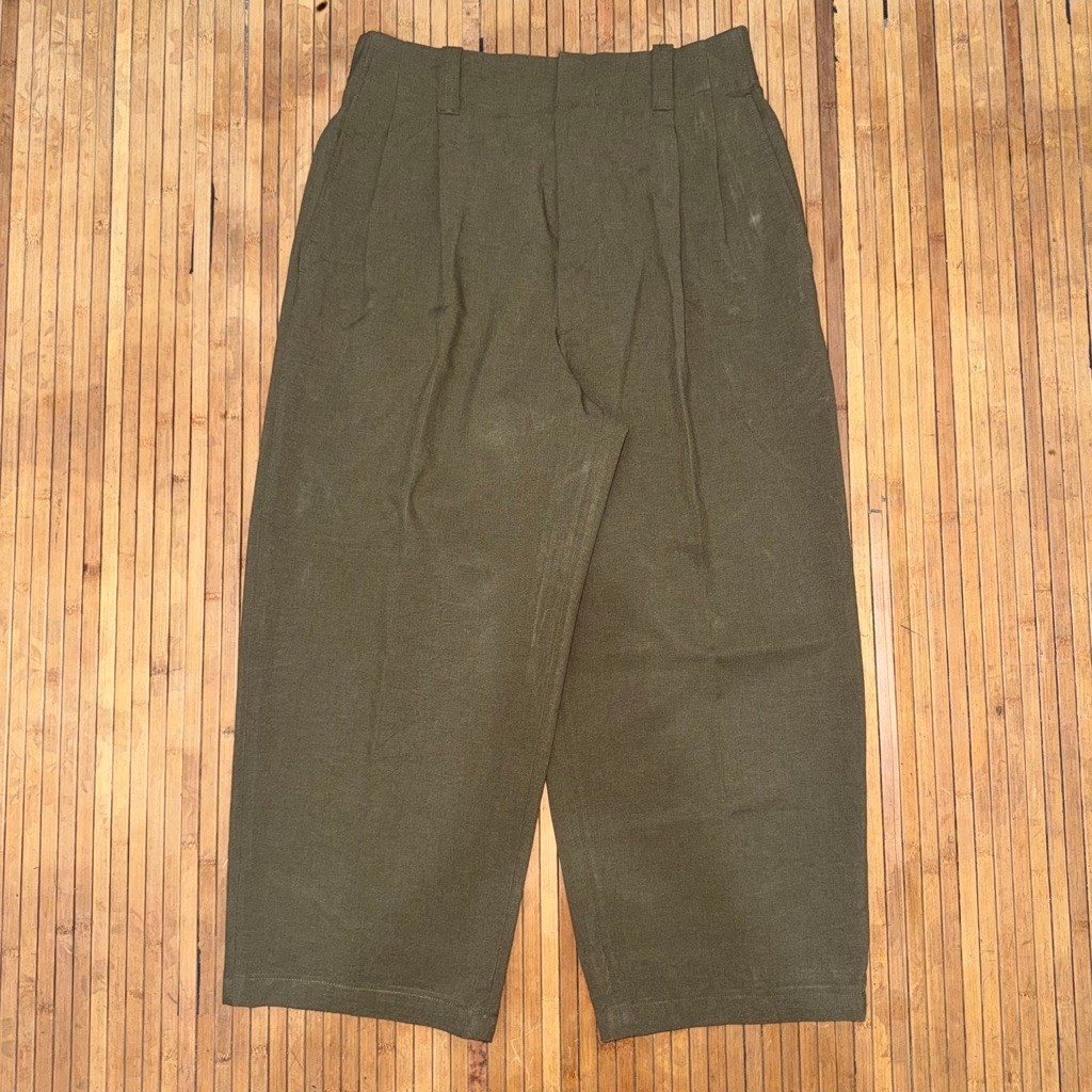 UNIQLO X MARNI REAL WIDE FIT BALLOON TROUSERS FLARE PANTS