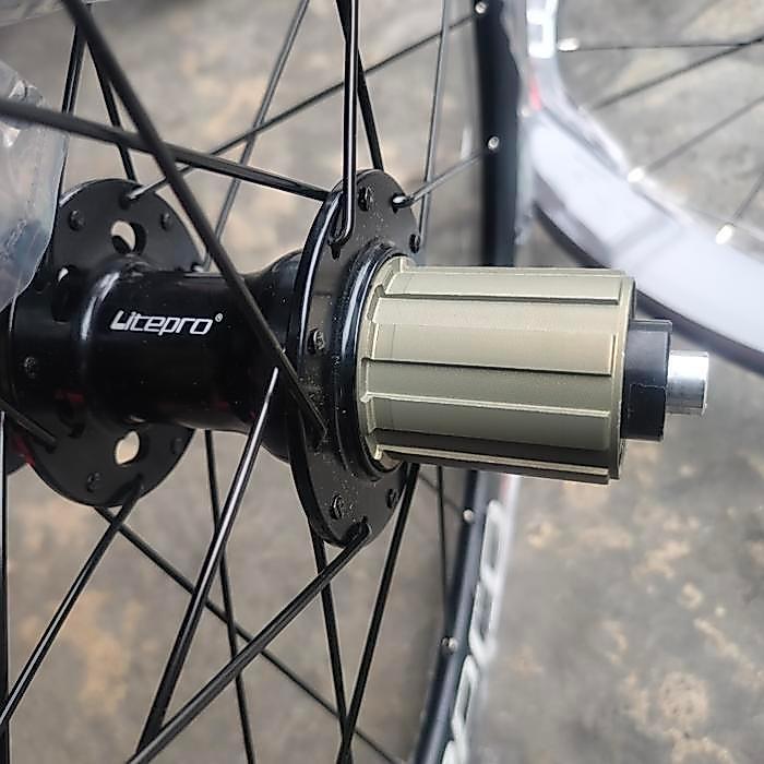 TERBARU Wheelset Litepro Aero 20 451 disc brake 22 inch velg sepeda